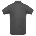 Dark Grey - Back - SOLS Mens Perfect Pique Short Sleeve Polo Shirt