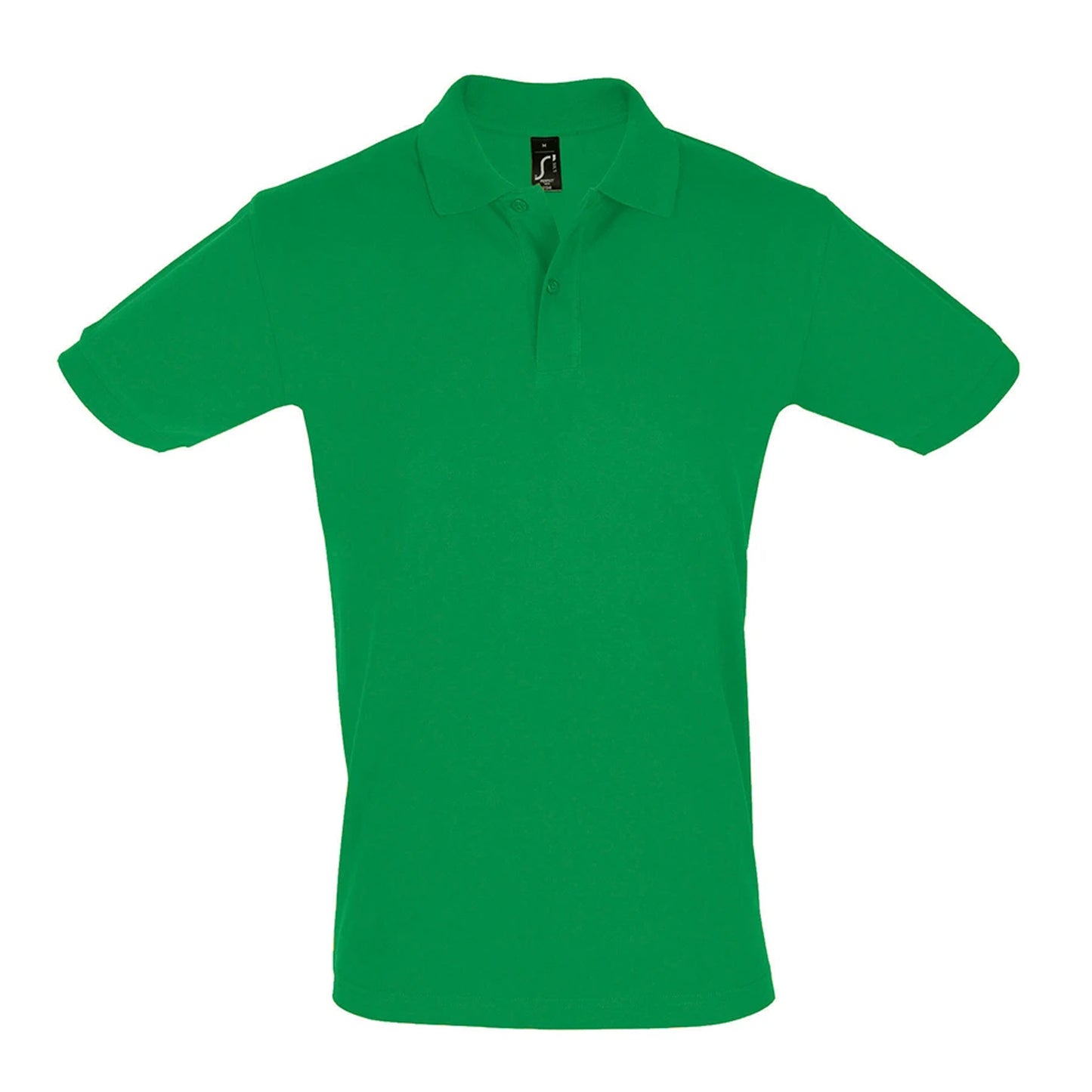 Kelly Green - Front - SOLS Mens Perfect Pique Short Sleeve Polo Shirt