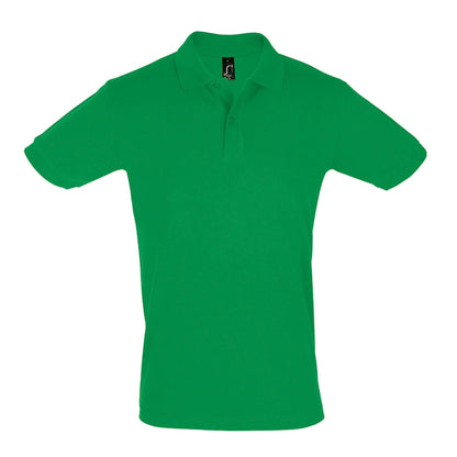Kelly Green - Front - SOLS Mens Perfect Pique Short Sleeve Polo Shirt
