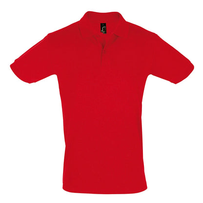 Red - Front - SOLS Mens Perfect Pique Short Sleeve Polo Shirt