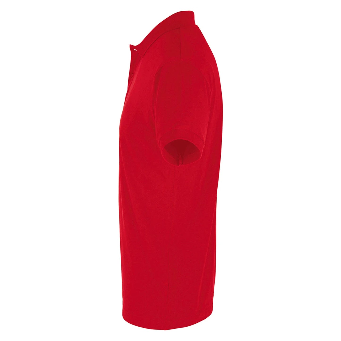 Red - Side - SOLS Mens Perfect Pique Short Sleeve Polo Shirt