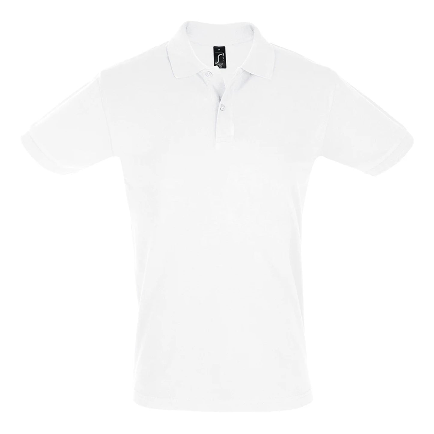 White - Front - SOLS Mens Perfect Pique Short Sleeve Polo Shirt