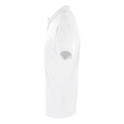 White - Side - SOLS Mens Perfect Pique Short Sleeve Polo Shirt