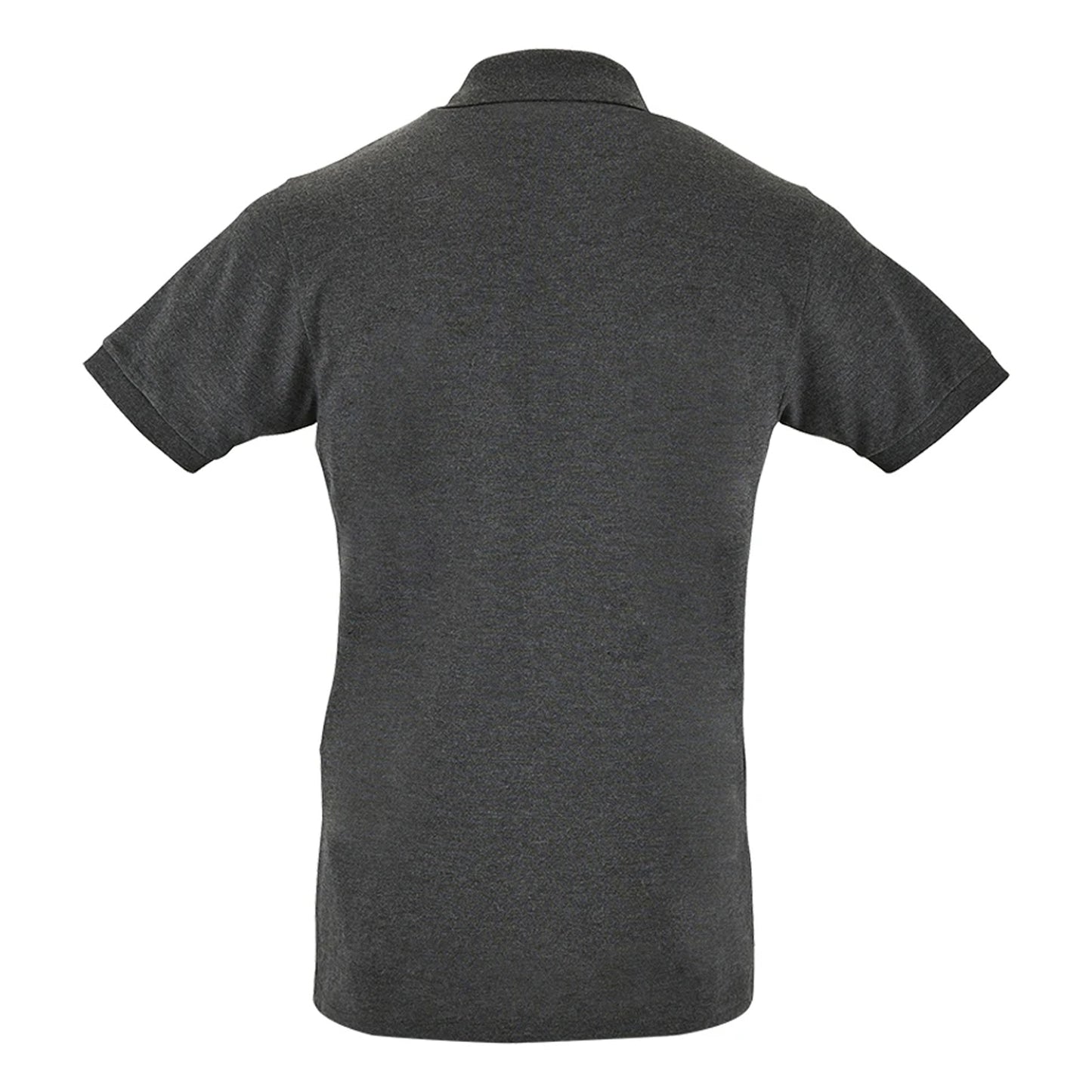 Charcoal Marl - Back - SOLS Mens Perfect Pique Short Sleeve Polo Shirt