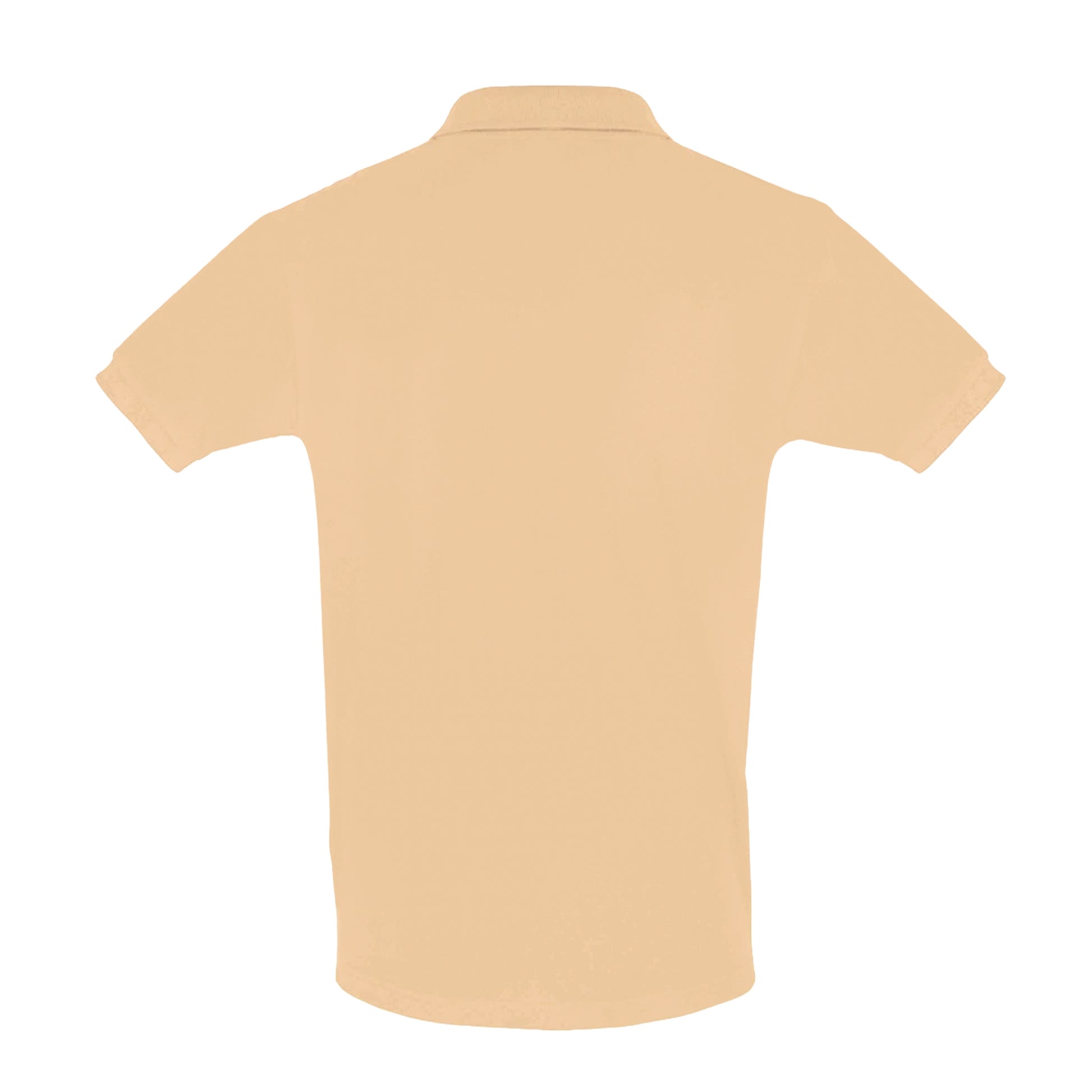 Sand - Back - SOLS Mens Perfect Pique Short Sleeve Polo Shirt