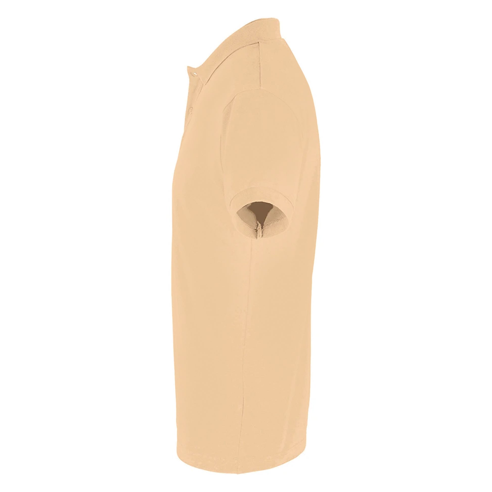Sand - Side - SOLS Mens Perfect Pique Short Sleeve Polo Shirt