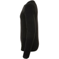 Black - Side - SOLS Mens Ginger Crew Neck Sweater