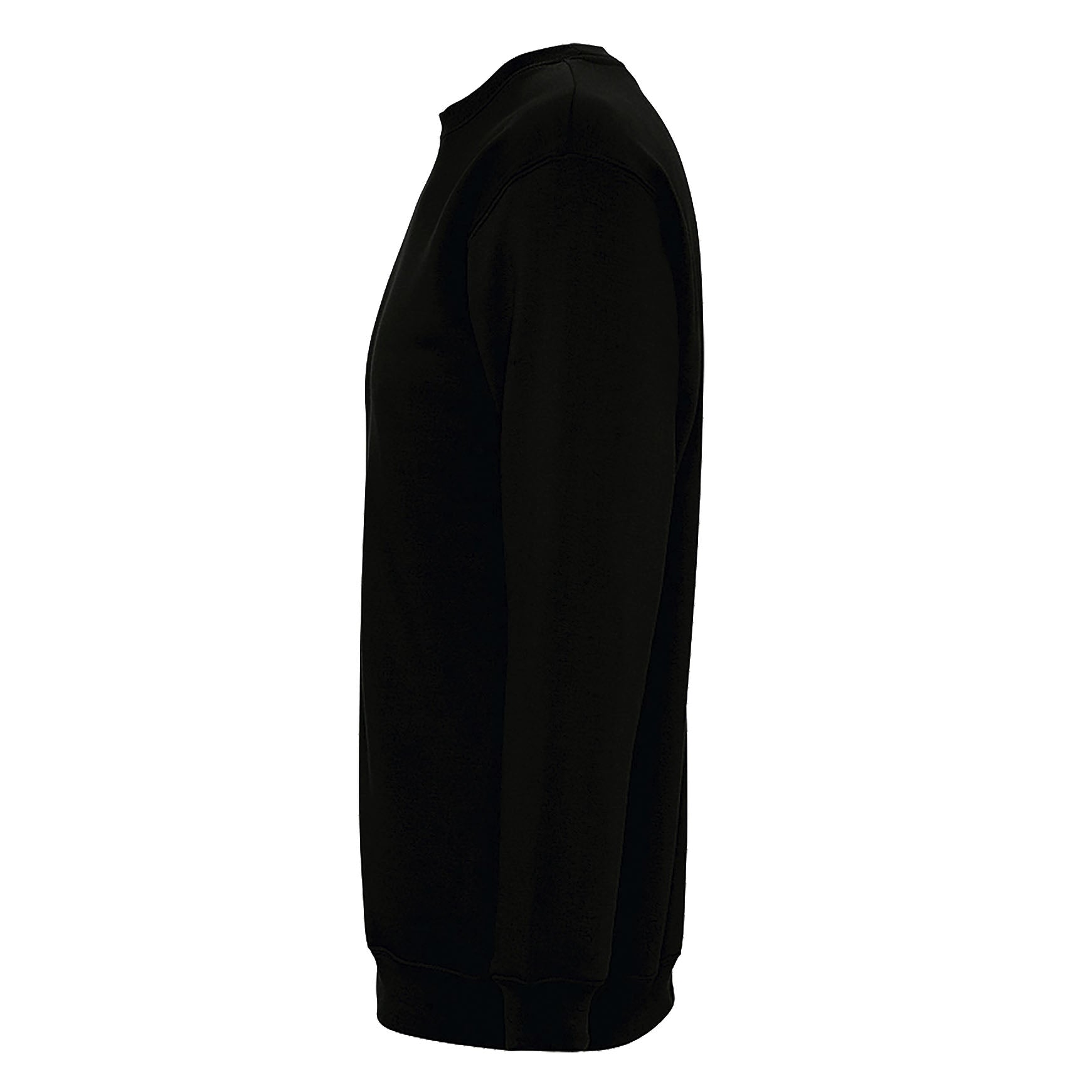 Black - Side - SOLS Unisex Supreme Sweatshirt
