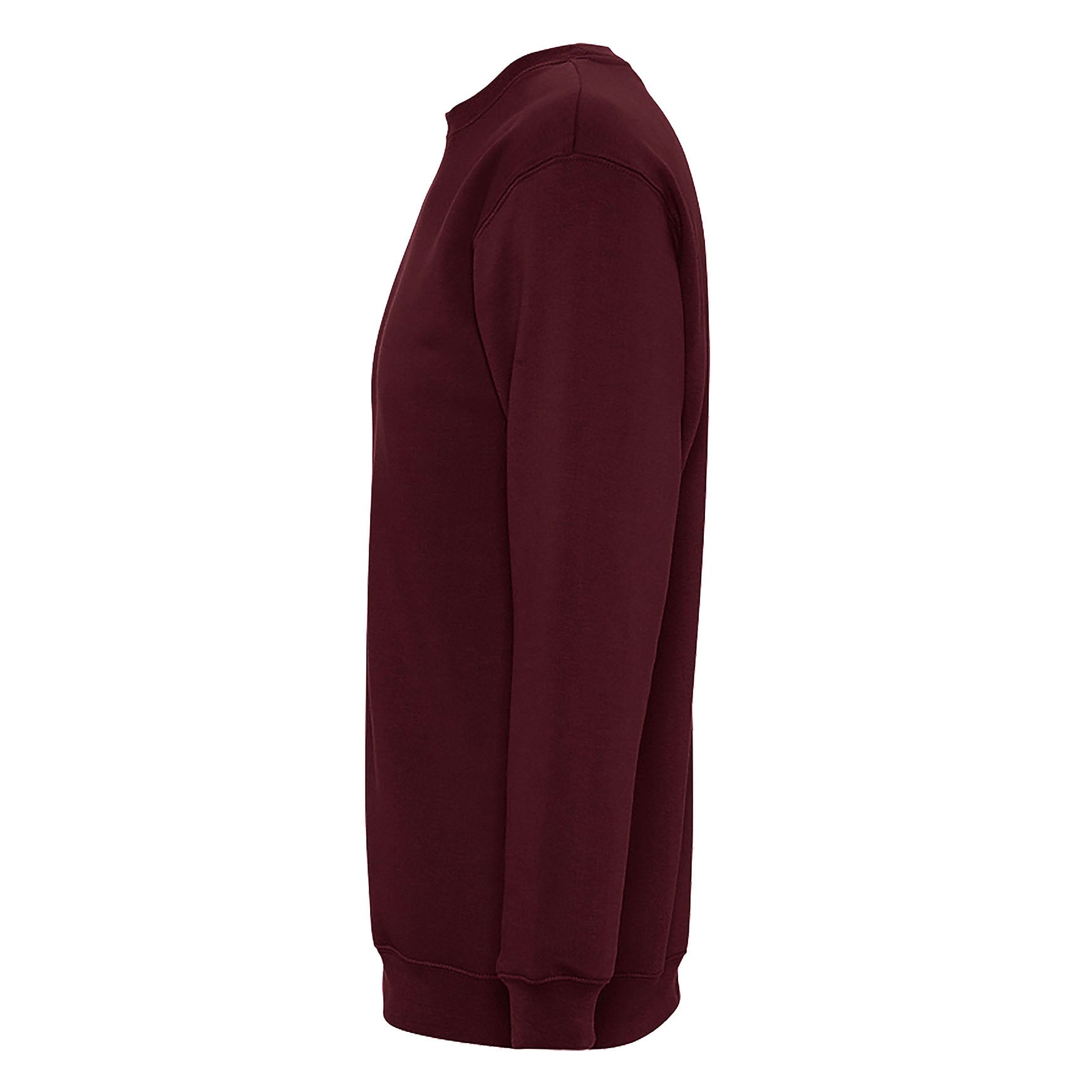Burgundy - Side - SOLS Unisex Supreme Sweatshirt
