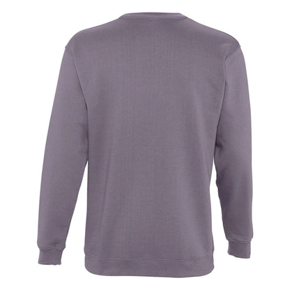 Grey - Back - SOLS Unisex Supreme Sweatshirt