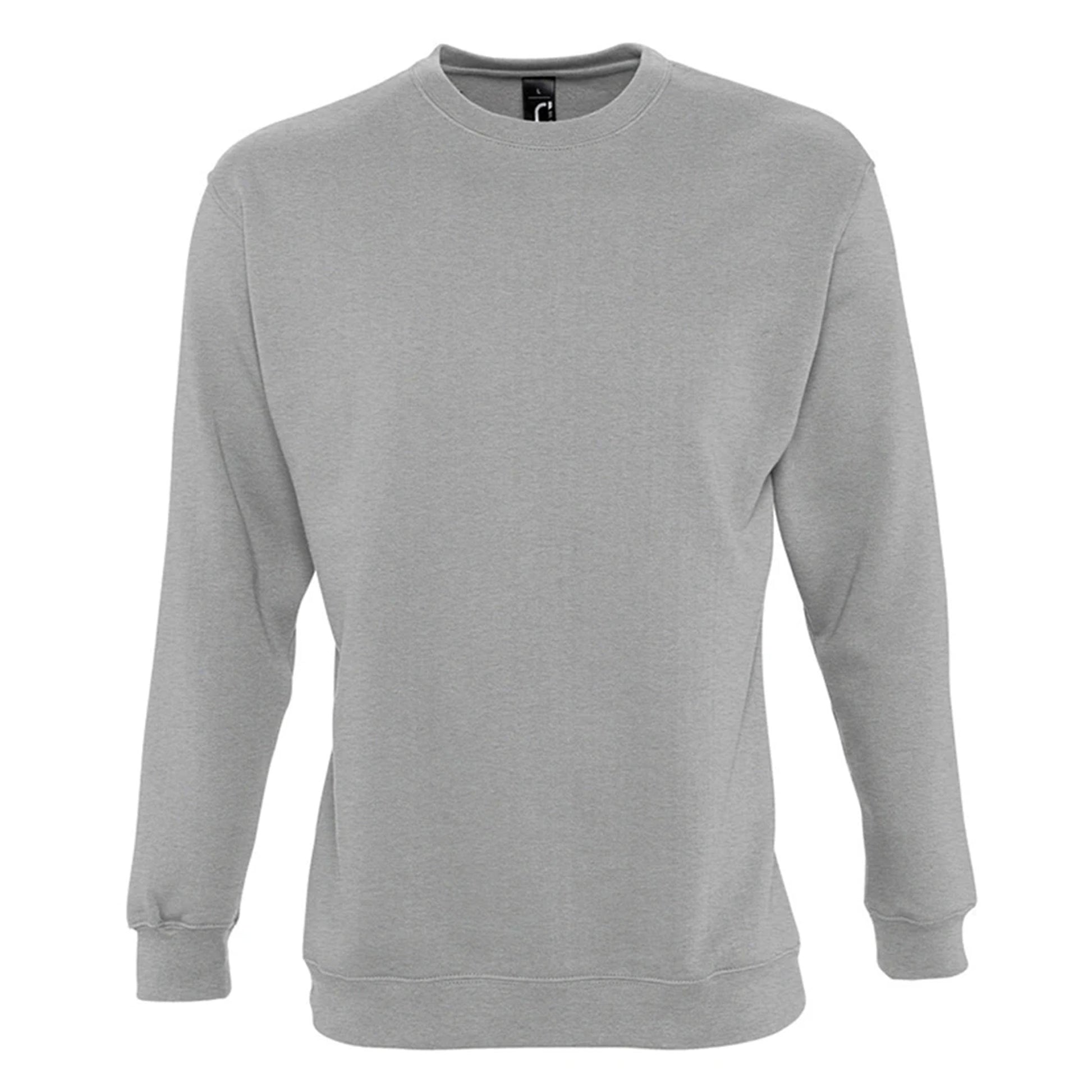 Grey Marl - Front - SOLS Unisex Supreme Sweatshirt
