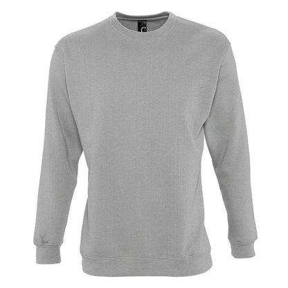 Grey Marl - Front - SOLS Unisex Supreme Sweatshirt