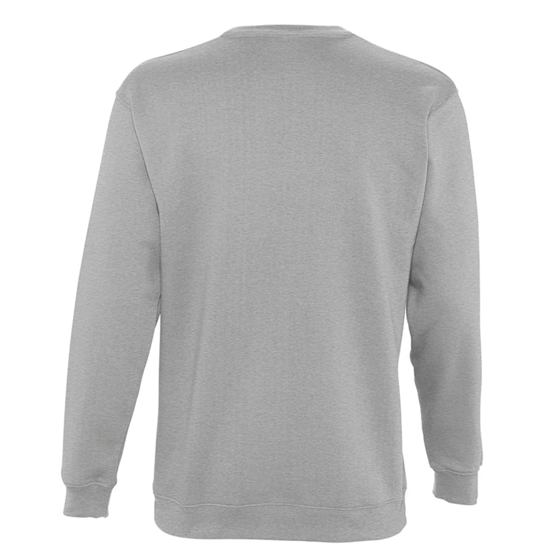 Grey Marl - Back - SOLS Unisex Supreme Sweatshirt