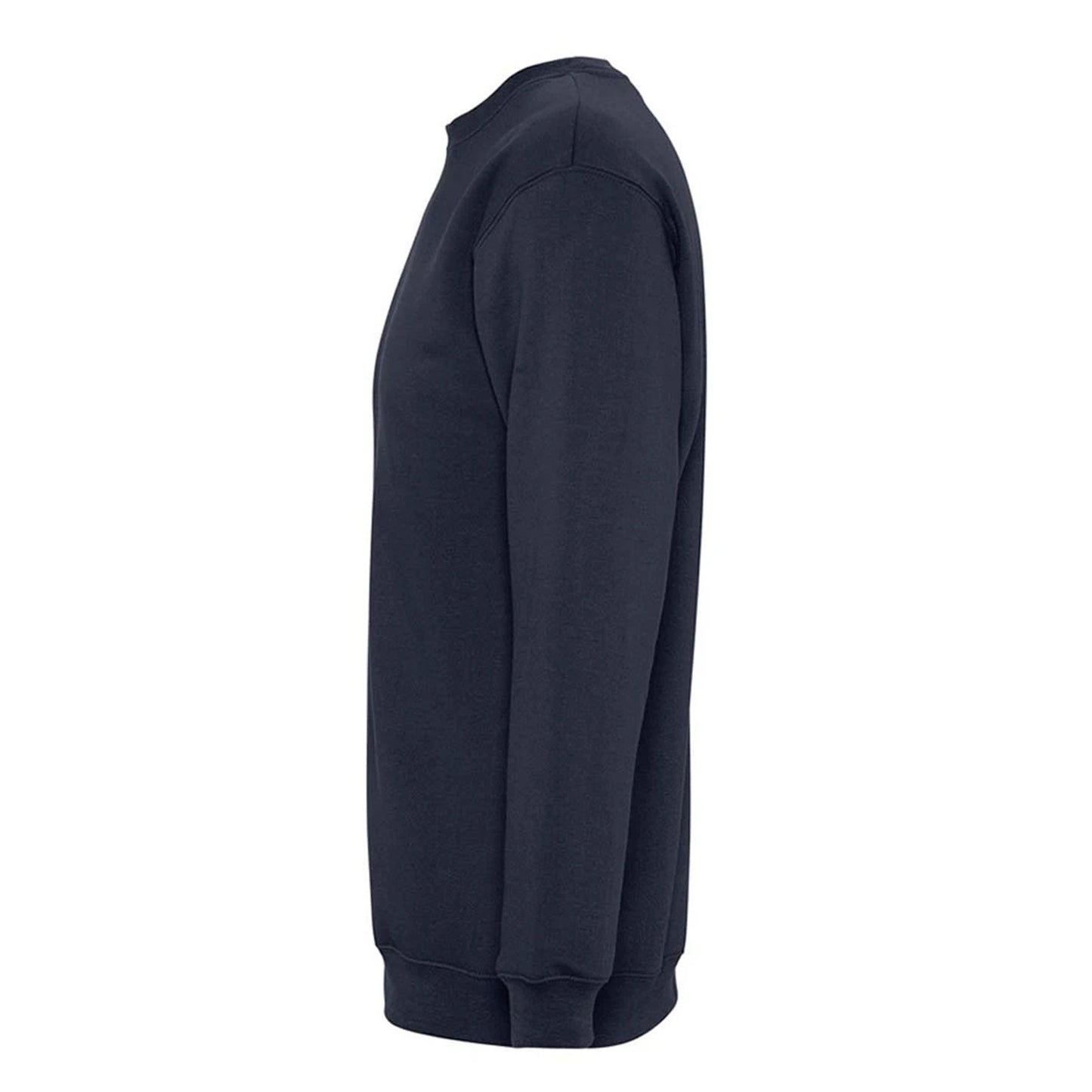 Navy - Side - SOLS Unisex Supreme Sweatshirt