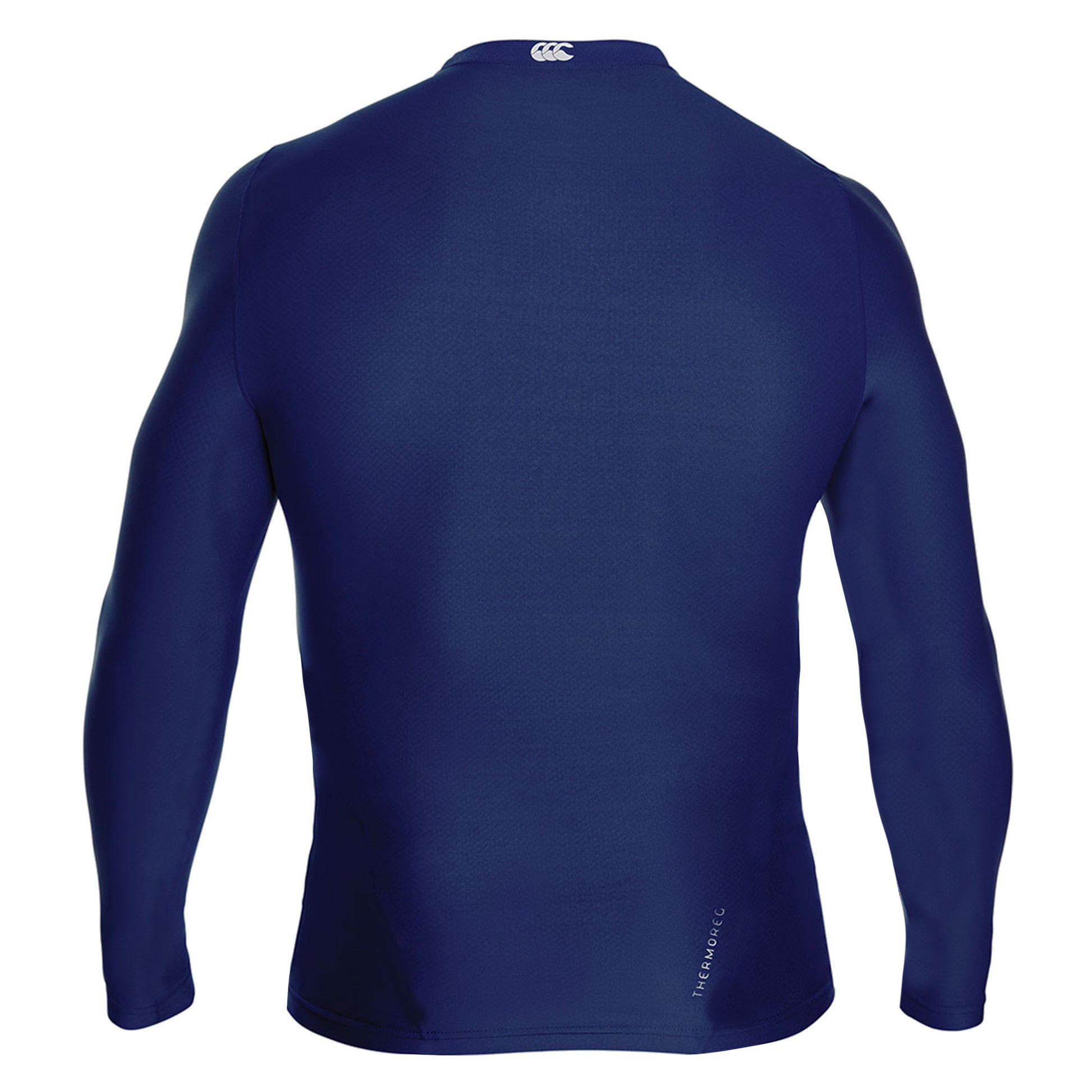 Navy - Back - Canterbury Mens ThermoReg Long Sleeve Base Layer Top