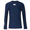 Navy - Front - Canterbury Childrens-Kids Long Sleeve ThermoReg Base Layer Top