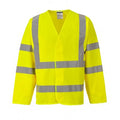 Yellow - Front - Portwest Hi-Vis Two Band And Brace Jacket