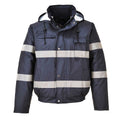 Navy - Front - Portwest Iona Lite Reflective Work Bomber Jacket