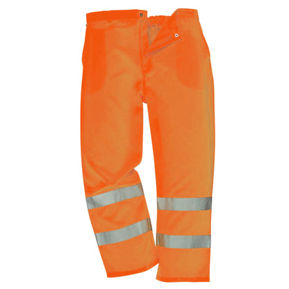 Orange - Front - Yoko Unisex Work Hi-Vis Trousers