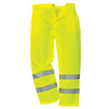 Yellow - Front - Yoko Unisex Work Hi-Vis Trousers