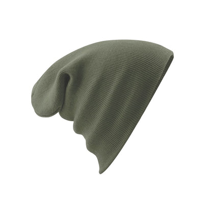 Olive Green - Back - Beechfield Unisex Original Cuffed Beanie Winter Hat