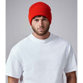 Fire Red - Back - Beechfield Unisex Original Cuffed Beanie Winter Hat