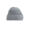 Ash - Back - Beechfield Unisex Original Cuffed Beanie Winter Hat