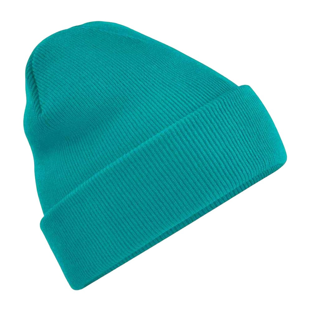 Emerald - Front - Beechfield Unisex Original Cuffed Beanie Winter Hat