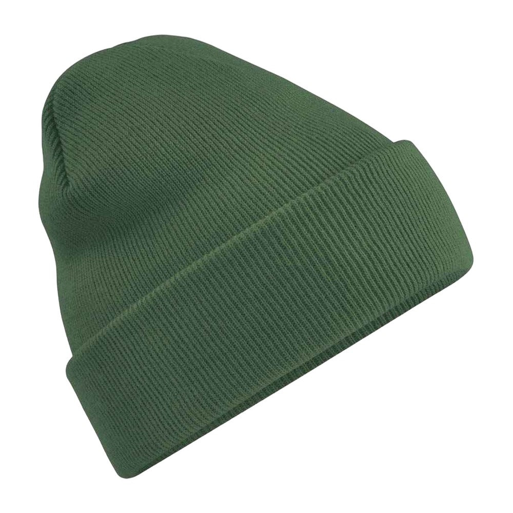 Moss Green - Front - Beechfield Unisex Original Cuffed Beanie Winter Hat