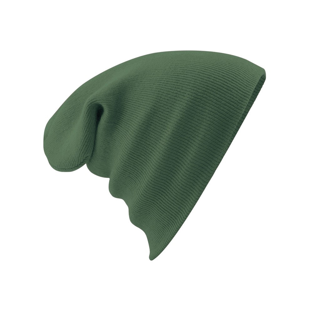 Moss Green - Back - Beechfield Unisex Original Cuffed Beanie Winter Hat