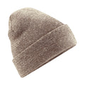 Heather Oatmeal - Front - Beechfield Unisex Original Cuffed Beanie Winter Hat