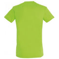 Lime - Back - SOLS Mens Regent Short Sleeve T-Shirt