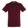 Burgundy - Front - SOLS Mens Regent Short Sleeve T-Shirt