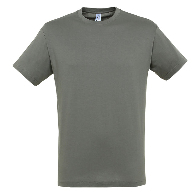 Zinc - Front - SOLS Mens Regent Short Sleeve T-Shirt