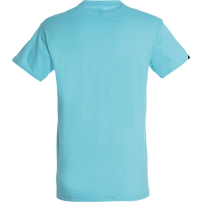 Aqua - Back - SOLS Mens Regent Short Sleeve T-Shirt