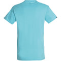 Aqua - Back - SOLS Mens Regent Short Sleeve T-Shirt