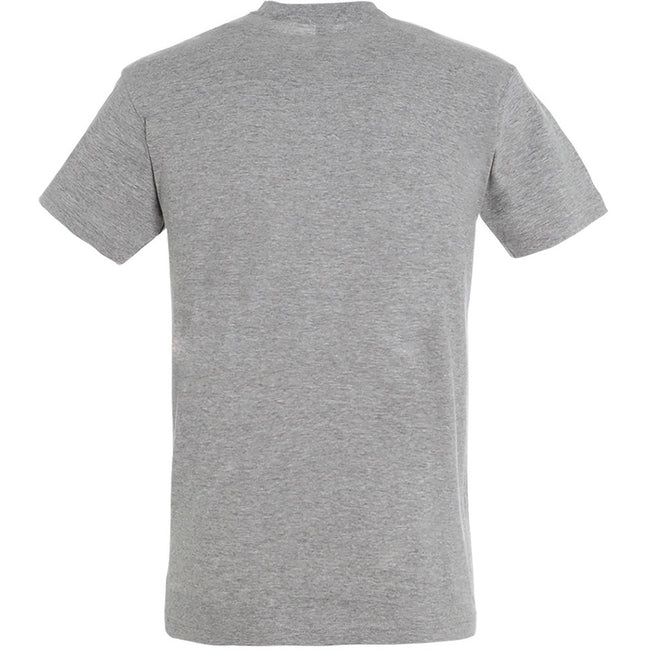 Grey Marl - Back - SOLS Mens Regent Short Sleeve T-Shirt