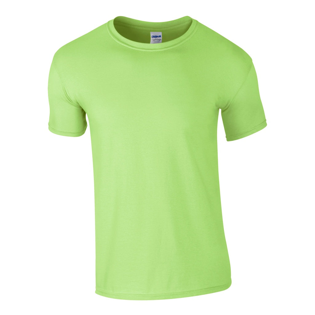 Mint - Back - Gildan Mens Soft Style Ringspun T Shirt