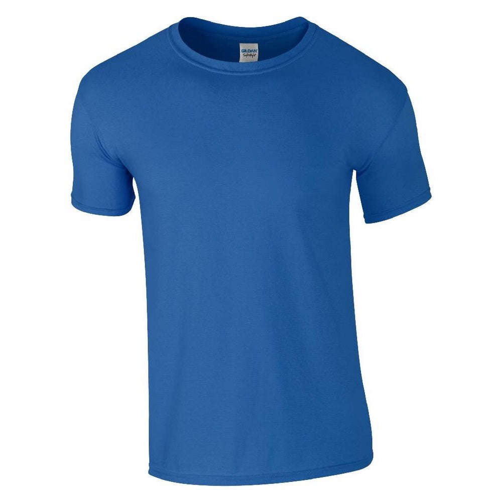 Royal - Front - Gildan Mens Soft Style Ringspun T Shirt