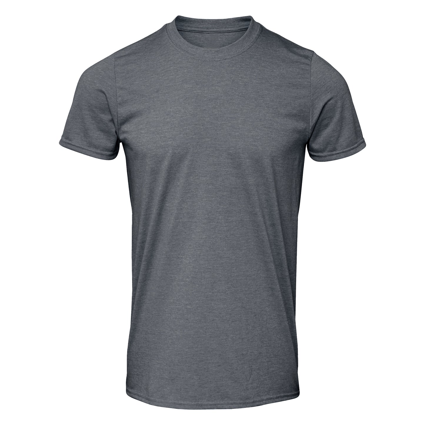 Dark Heather - Front - Gildan Mens Soft Style Ringspun T Shirt