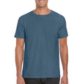 Indigo Blue - Back - Gildan Mens Soft Style Ringspun T Shirt