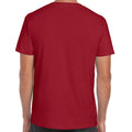 Cardinal Red - Side - Gildan Mens Soft Style Ringspun T Shirt