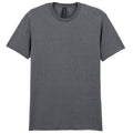 Dark Heather - Close up - Gildan Mens Soft Style Ringspun T Shirt
