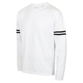 White - Side - Skinnifit Unisex Adults Drop Shoulder SF Logo Sweatshirt