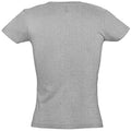 Grey Marl - Back - SOLS Womens-Ladies Miss Short Sleeve T-Shirt