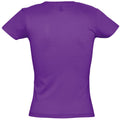 Dark Purple - Side - SOLS Womens-Ladies Miss Short Sleeve T-Shirt