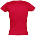 Red - Back - SOLS Womens-Ladies Miss Short Sleeve T-Shirt