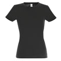 Deep Black - Front - SOLS Womens-Ladies Miss Short Sleeve T-Shirt