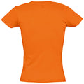 Orange - Back - SOLS Womens-Ladies Miss Short Sleeve T-Shirt