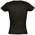 Deep Black - Back - SOLS Womens-Ladies Miss Short Sleeve T-Shirt